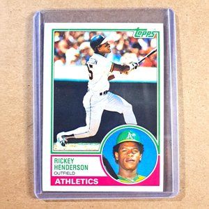 1983 Topps #180 Rickey Henderson Baseball Card